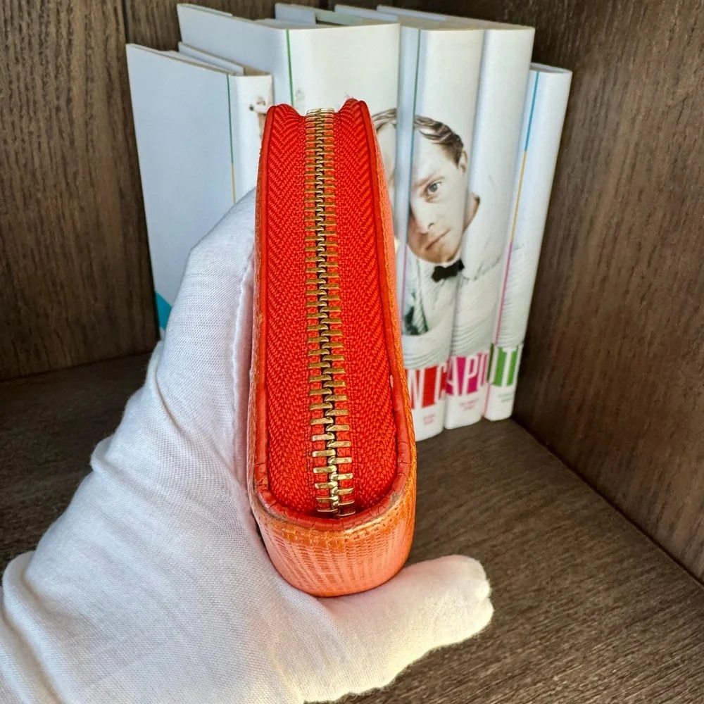 Rare Loewe Goya 4 Textured Anagram Zippy Wallet - Picture 5 of 10